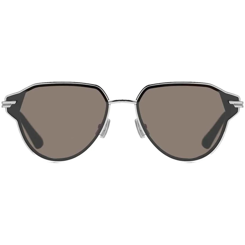 Bottega Veneta T-Shirt Bottega Veneta Glaze Aviator Sunglasses silber