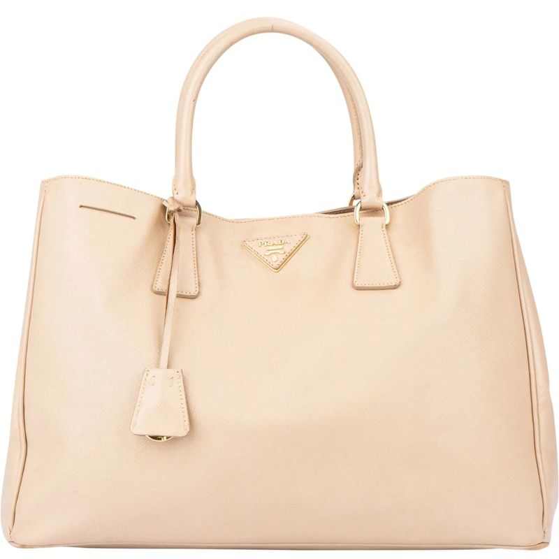 Prada Sac à bandoulière Prada Beige Saffiano Leather Galleria Handbag beige