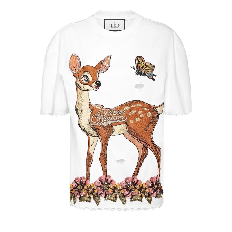 Philipp Plein T-Shirt T-Shirt Man Fit weiss