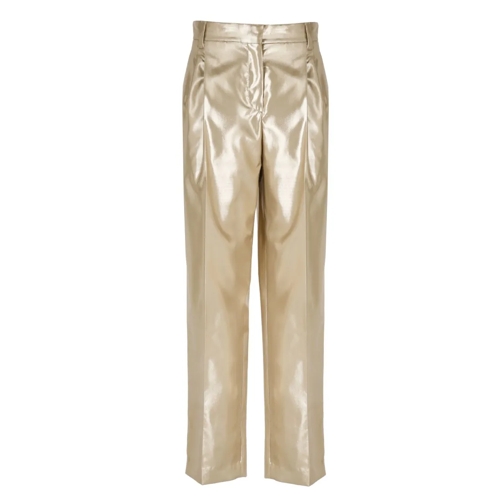 Brunello Cucinelli  Gold Silk Pants Gold