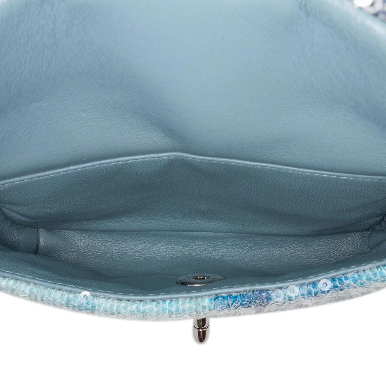 Thumbnail - Chanel Rucksäcke - Mini Sequins and Lambskin Waterfall Backpack - Gr. unisize - in Blau - für Damen