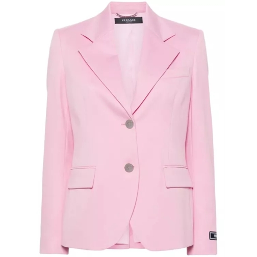 Versace Pink Single-Breasted Jacket Pink 