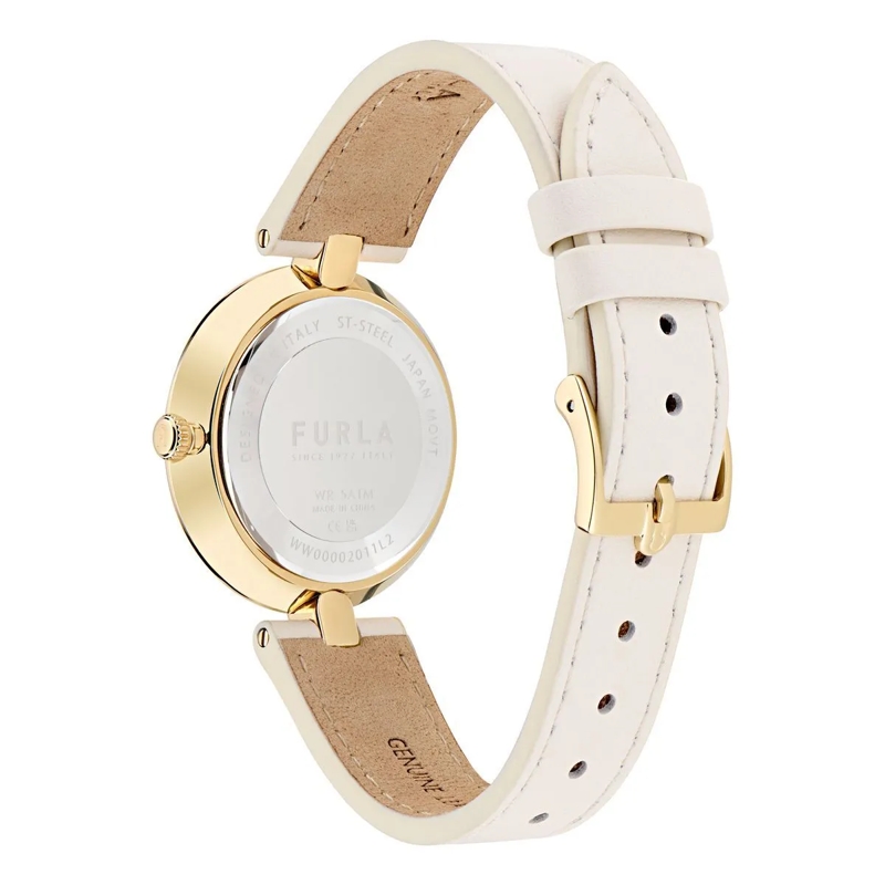 Furla Quarzuhr Quarz-Analoguhr Furla Logo Links weiss(Image 5)