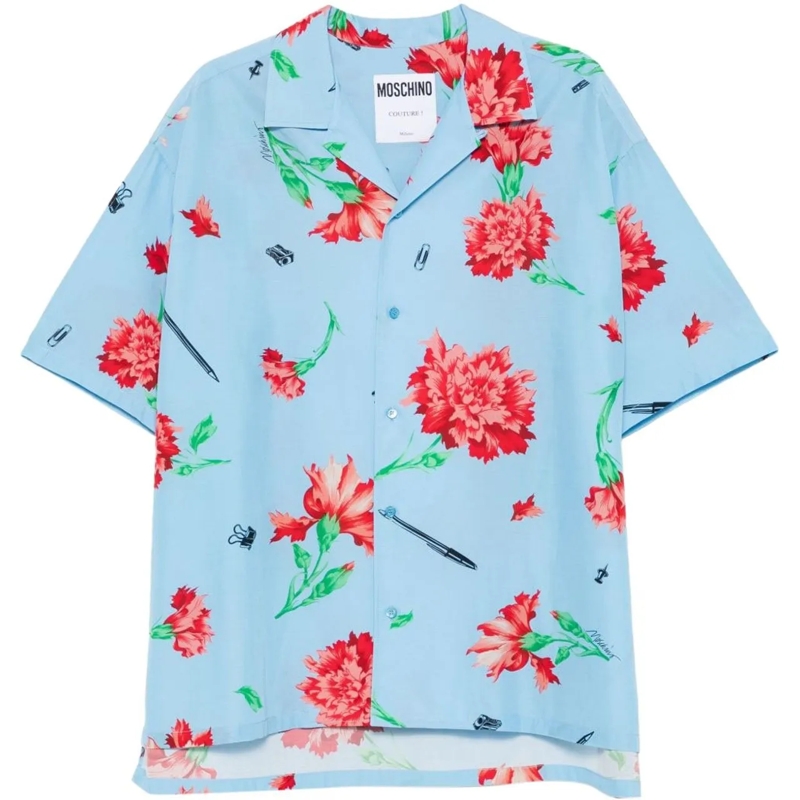 Moschino Legeres Oberteil Shirts Blue blau