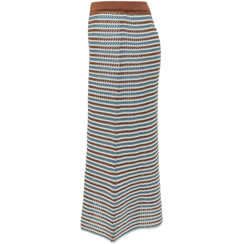 Marni Midirock Gonna Midi in Maglia a Righe mehrfarbig(Image 3)