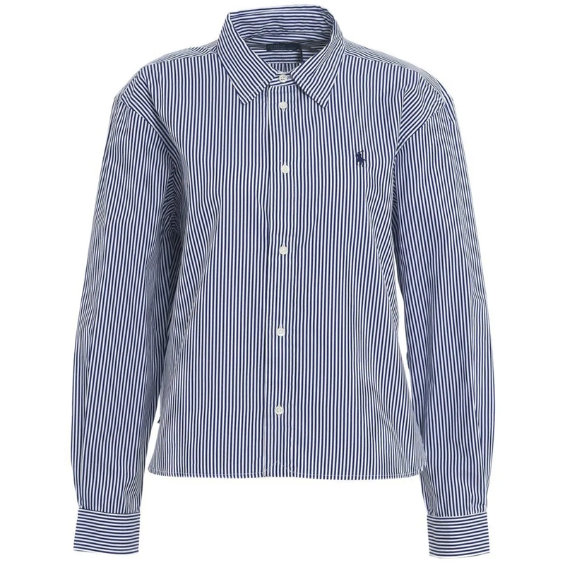 Ralph Lauren Bluse Blouse with contrasting stripes blau