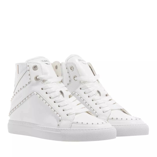 Zadig & Voltaire Zv1747 High Flash Smooth Calfs Blanc High-Top Sneaker