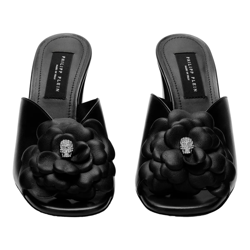 Philipp Plein Pumps Diese Plateau-Sandalen aus Leder sind eine Hommage schwarz(Image 3)