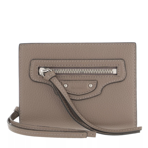 Balenciaga Neo Classic Wallet Leather  Mink Grey Bi-Fold Portemonnaie