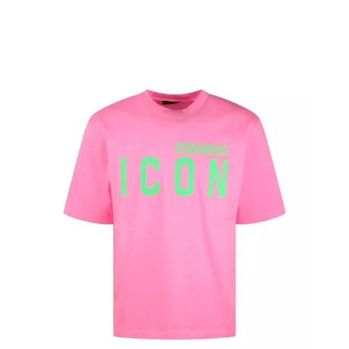 Dsquared2 Icon Blur Loose Fit T-Shirt Pink 