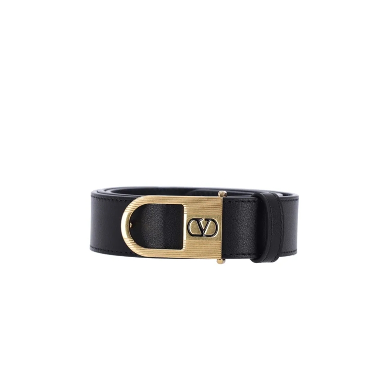 Valentino Garavani Riem Vlogo Signature Belt – Black Black