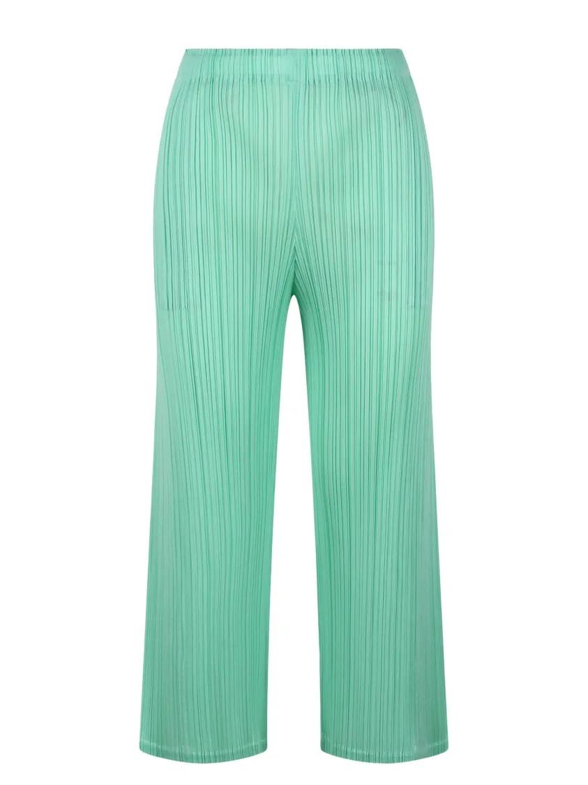 Thumbnail - ISSEY MIYAKE PLEATS PLEASE - March Pleated Trousers - Größe 3 - grün