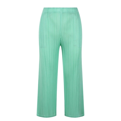 ISSEY MIYAKE PLEATS PLEASE  March Pleated Trousers Green