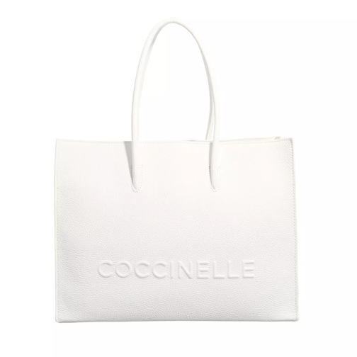 Coccinelle Myrtha Maxi Log Handbag Brillant White Tote