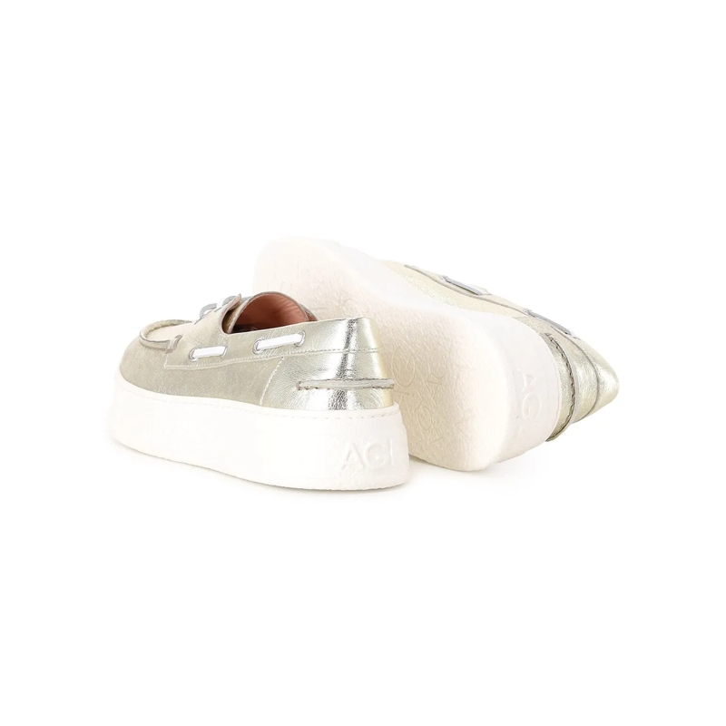 Agl Chaussures à lacets Schuhe aus Leder gold(Image 2)
