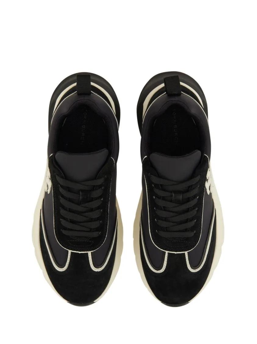 Thumbnail - Tory Burch Low-Top Sneaker - "Good Luck" Trainer - Gr. 7_5 - in Schwarz - für Damen