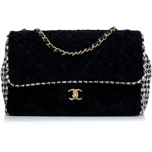 Chanel Sac à bandoulière 1994-1996 Shearling CC Turnlock Flap Bag schwarz (Image 2)
