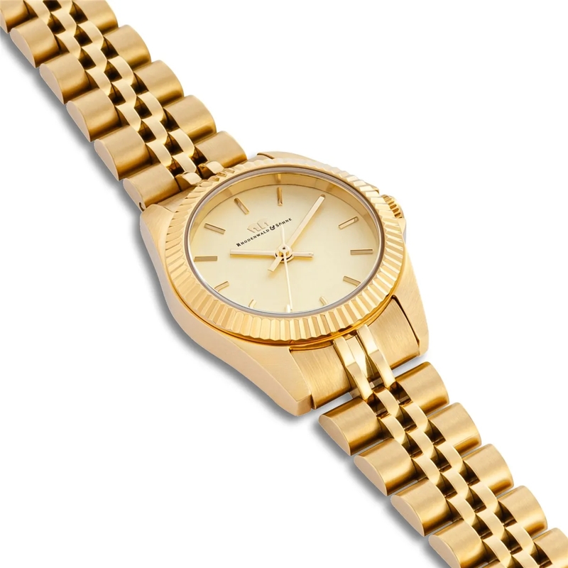 Rhodenwald & Söhne Automatikuhr Damen Armbanduhr Cassina Edelstahl gold(Image 6)