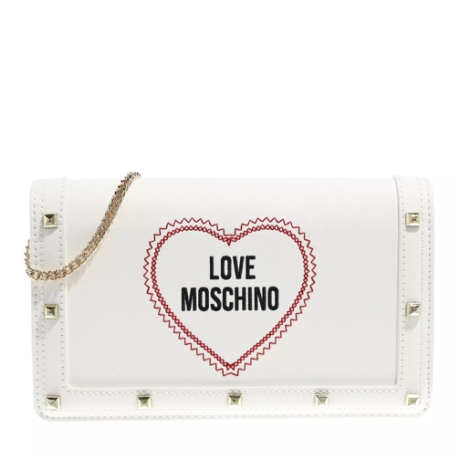 Love Moschino Borsa Saffiano Pu  Bianco Crossbody Bag