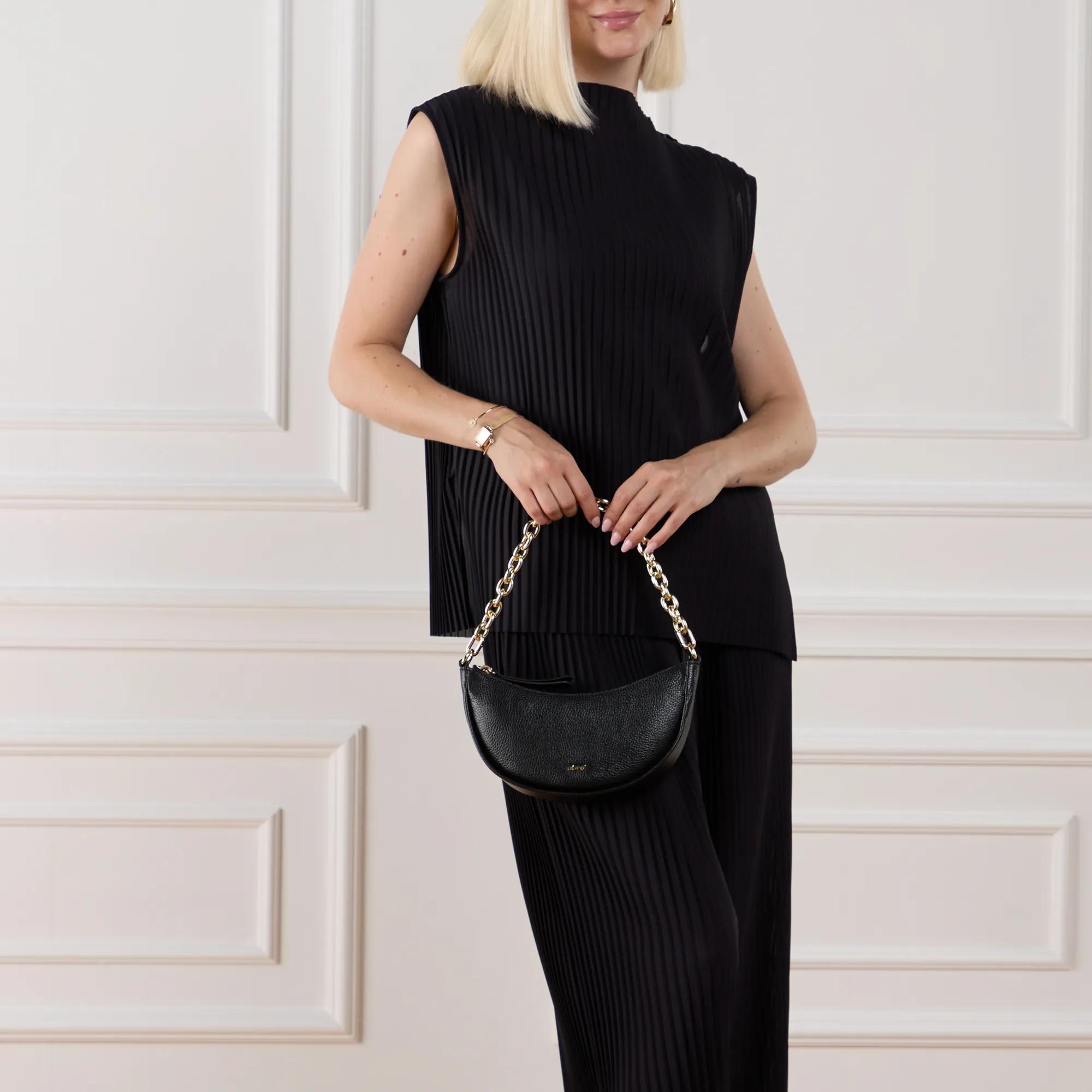 abro Pochettes Clutch Black Nickel in zwart