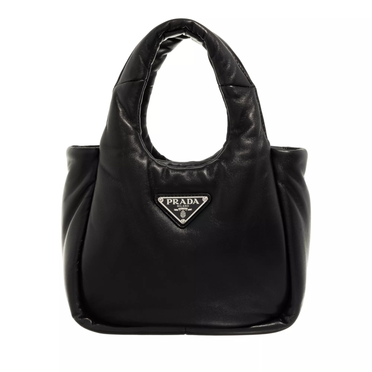 Black padded handbag clearance