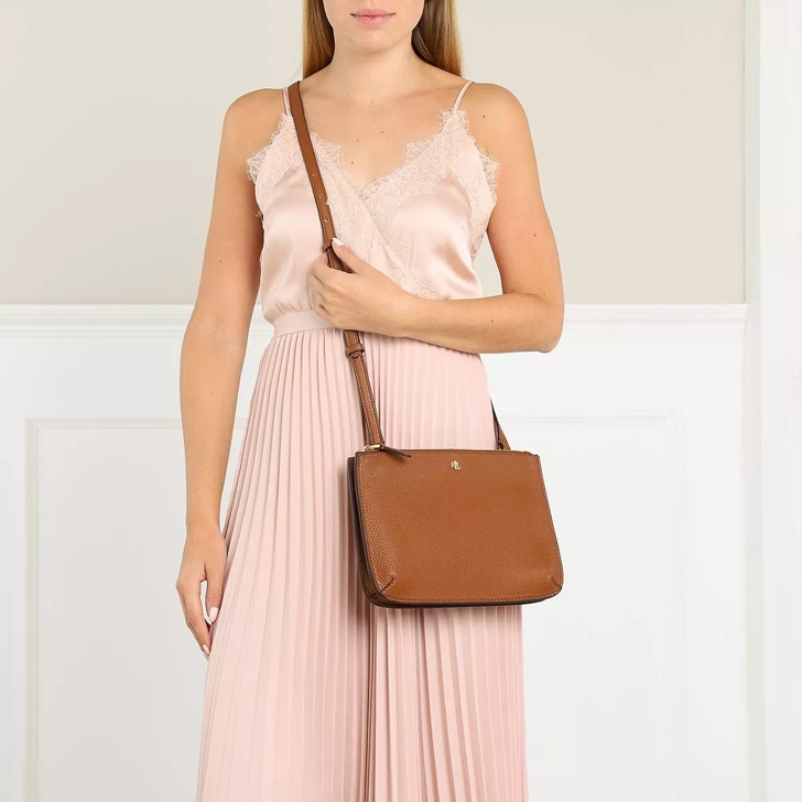 Lauren by Ralph Lauren Carter 26 Cross Body Bag in Brown