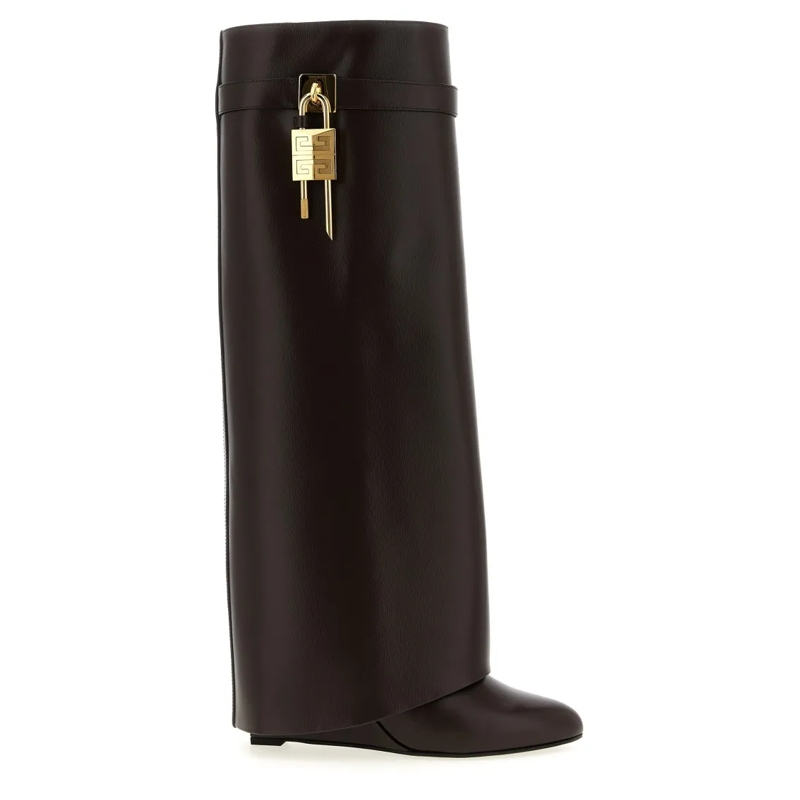 Givenchy Bottes 'Shark Lock' Boots Brown