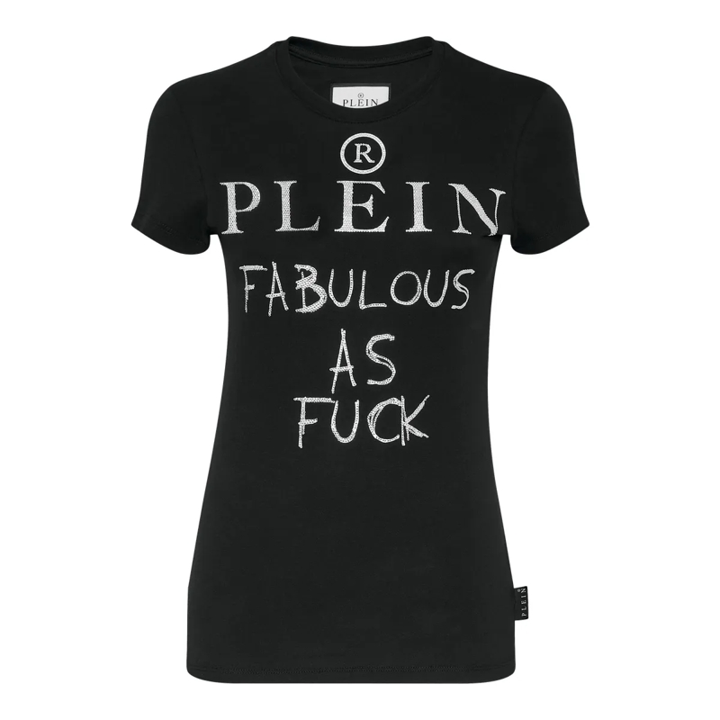 Philipp Plein T-Shirt T-Shirt Mit Schmucksteinen schwarz