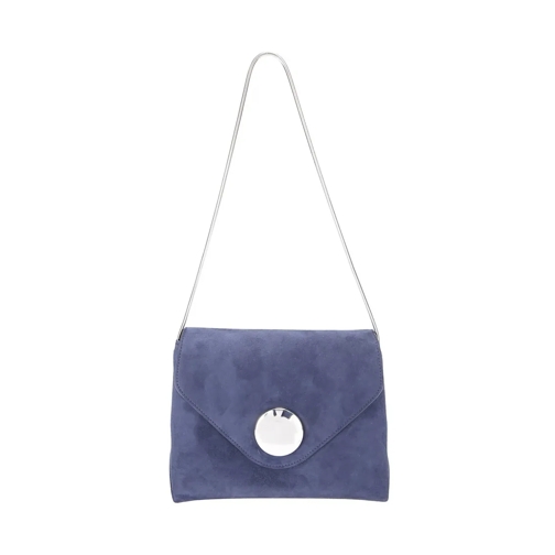 Khaite Schoudertas Shoulder Bag With Disc Detail Blue