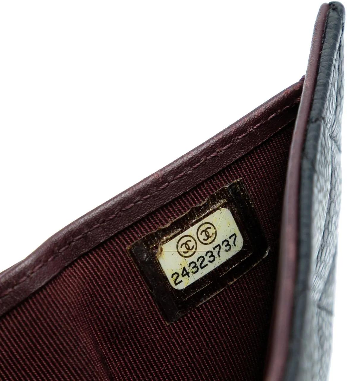 Thumbnail - Chanel Portemonnaie - CC Quilted Caviar Compact Flap Wallet - Gr. unisize - in Schwarz - für Damen