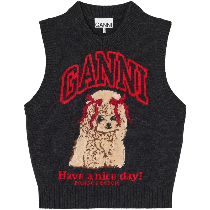 GANNI  Sweaters Black schwarz