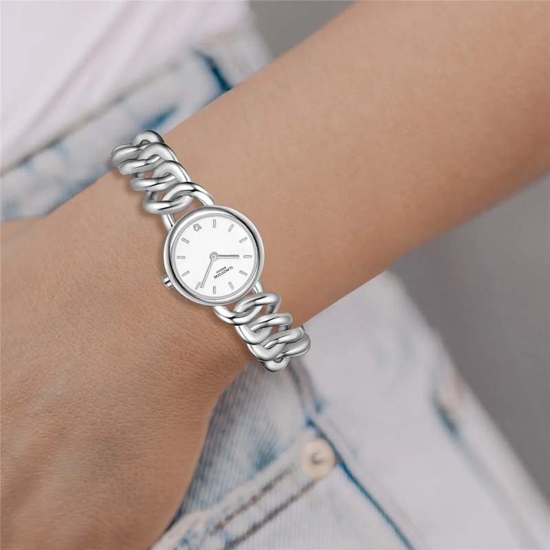 Glanzstücke München Automatikuhr Damen Armbanduhr Metall-Legierung silber(Image 2)