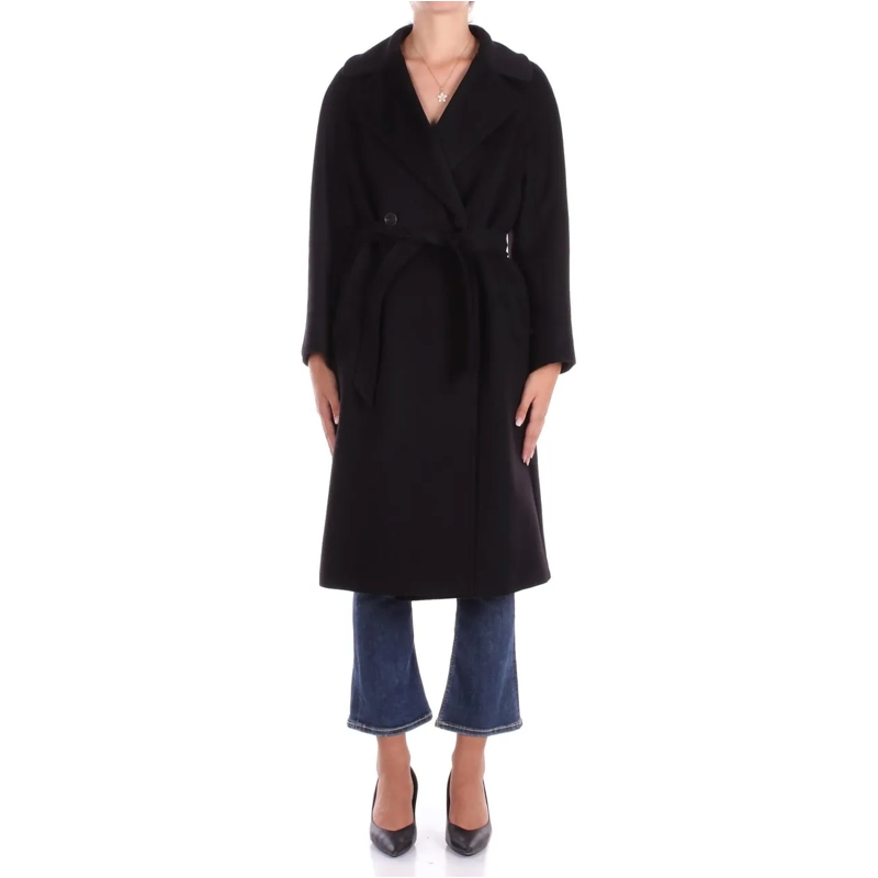 Max Mara Veste de transition Coats Black schwarz