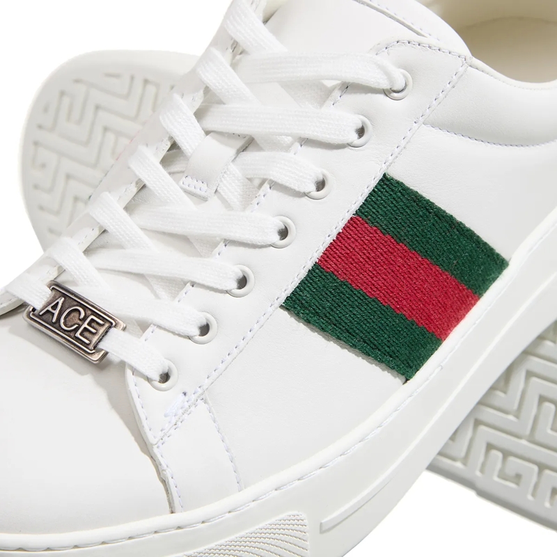 Gucci Low-Top-Sneaker Women's Ace Sneaker White / Green / Red(Image 6)