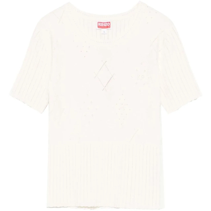 Kenzo T-shirt Top Beige beige