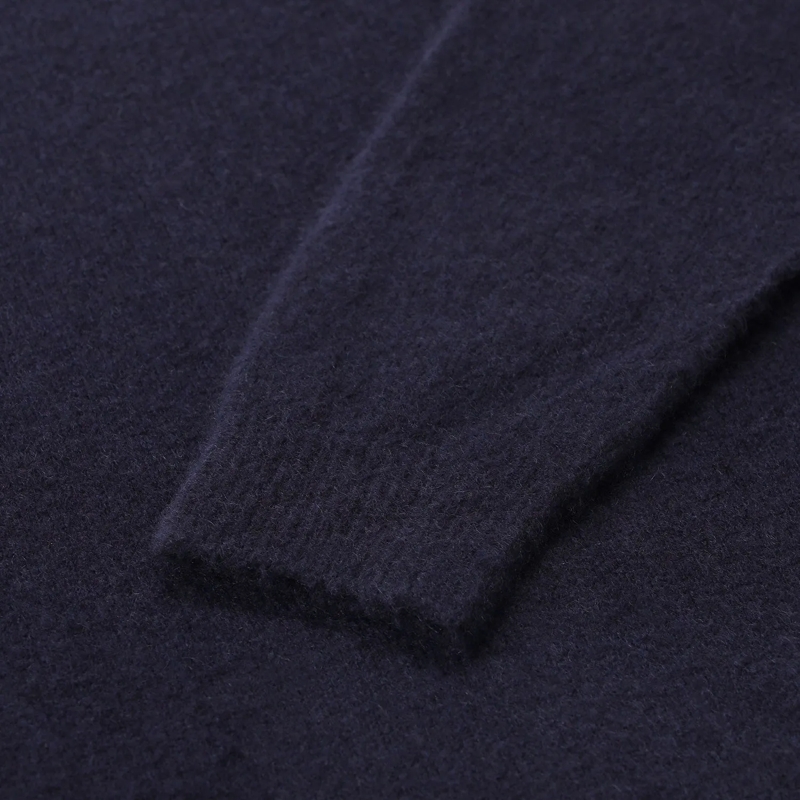 Roberto Collina Pullover Pullover aus Kaschmir-Seide-Mix dunkelblau(Image 3)