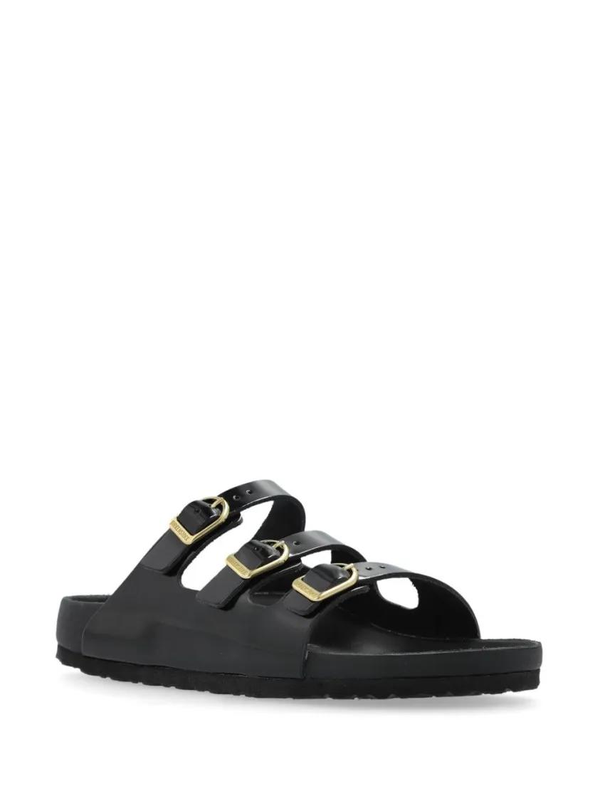 Thumbnail - Birkenstock Sandalen - Black Slip-On Sandal With Adjustable Buckle Straps - Gr. 36 (EU) - in Schwarz - für Damen