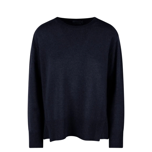 Be You Trui Relaxed Round Neck Sweater Blue