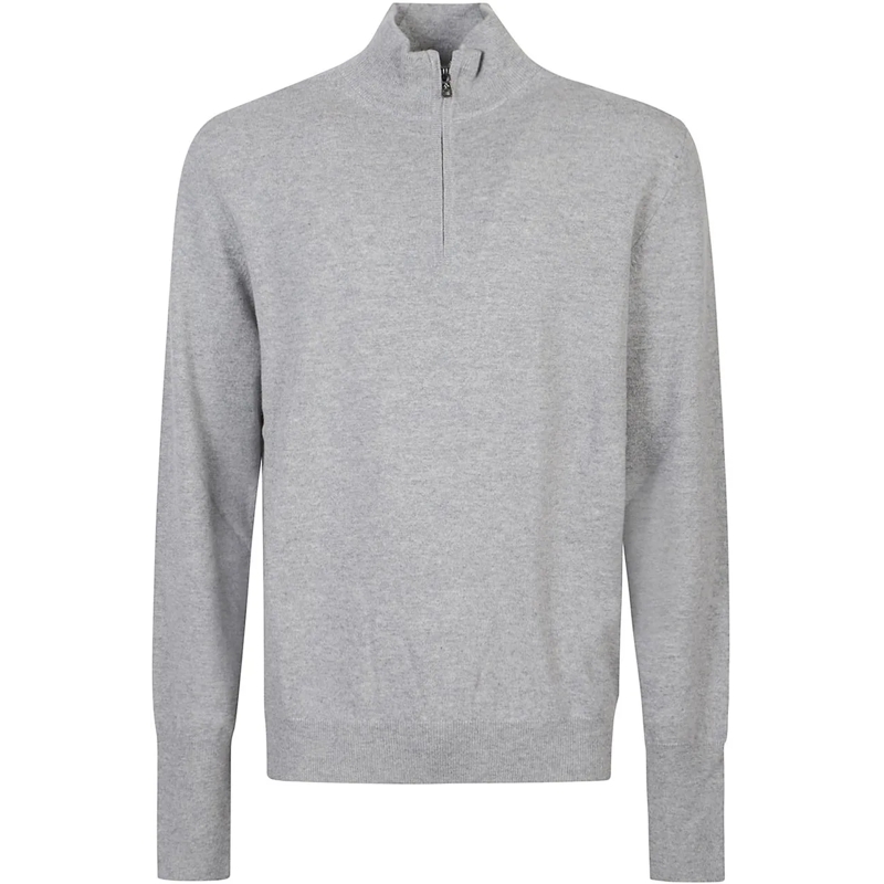Ballantyne  Plain Half Zip Sweater Metallic silber