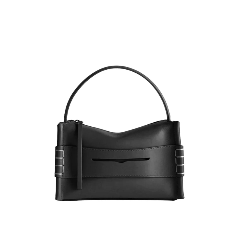 J.W.Anderson Schultertasche Leather Loafer Bag With Logo Black