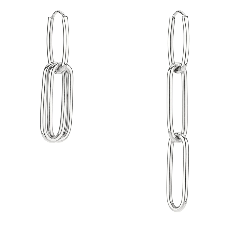 Liebeskind Berlin Ohrstecker Edelstahl Special Link silber(Image 11)