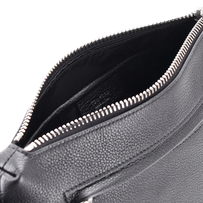 Tom Ford Pochette Pochette aus Leder schwarz(Image 4)