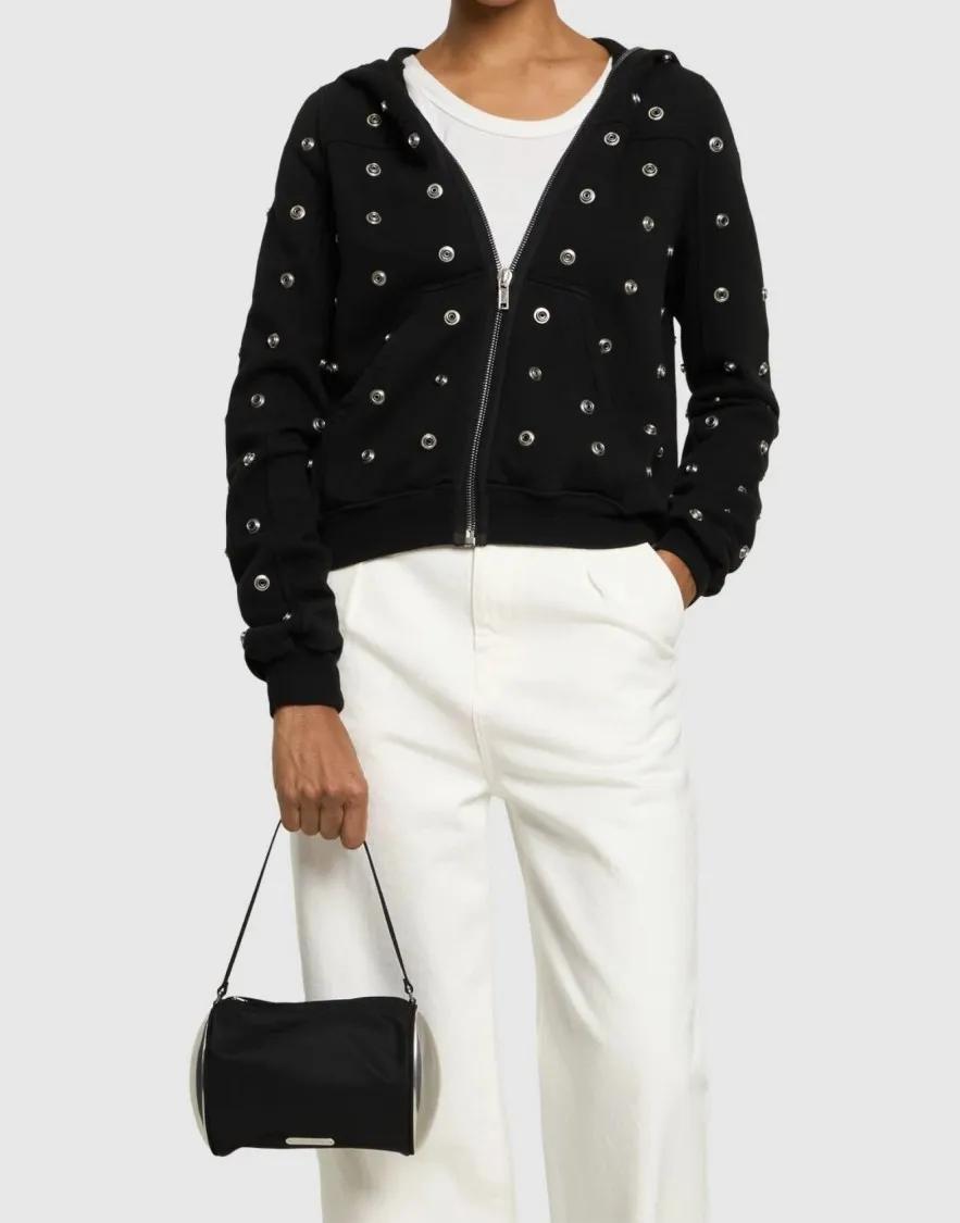 alexander wang Clutches Dome Barrel Pochette Bag in zwart