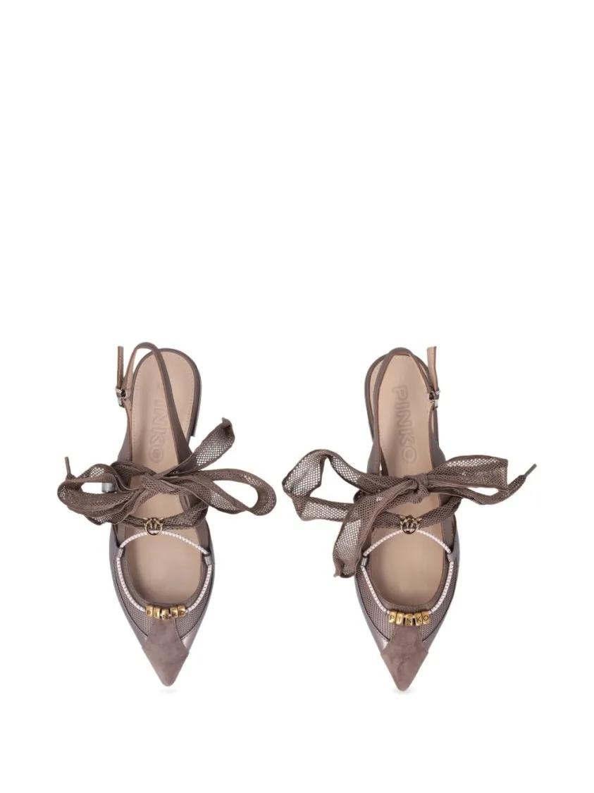 Thumbnail - Pointed Toe Ballerina Flats - Gr. 37 (EU) - in Grau