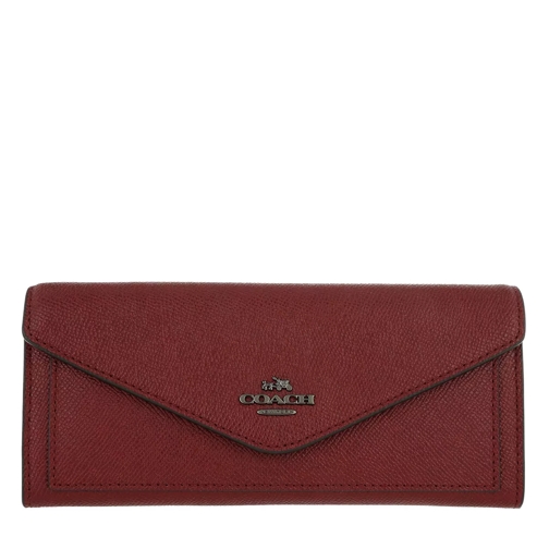 Coach Soft Wallet Leather Cherry Flap Wallet