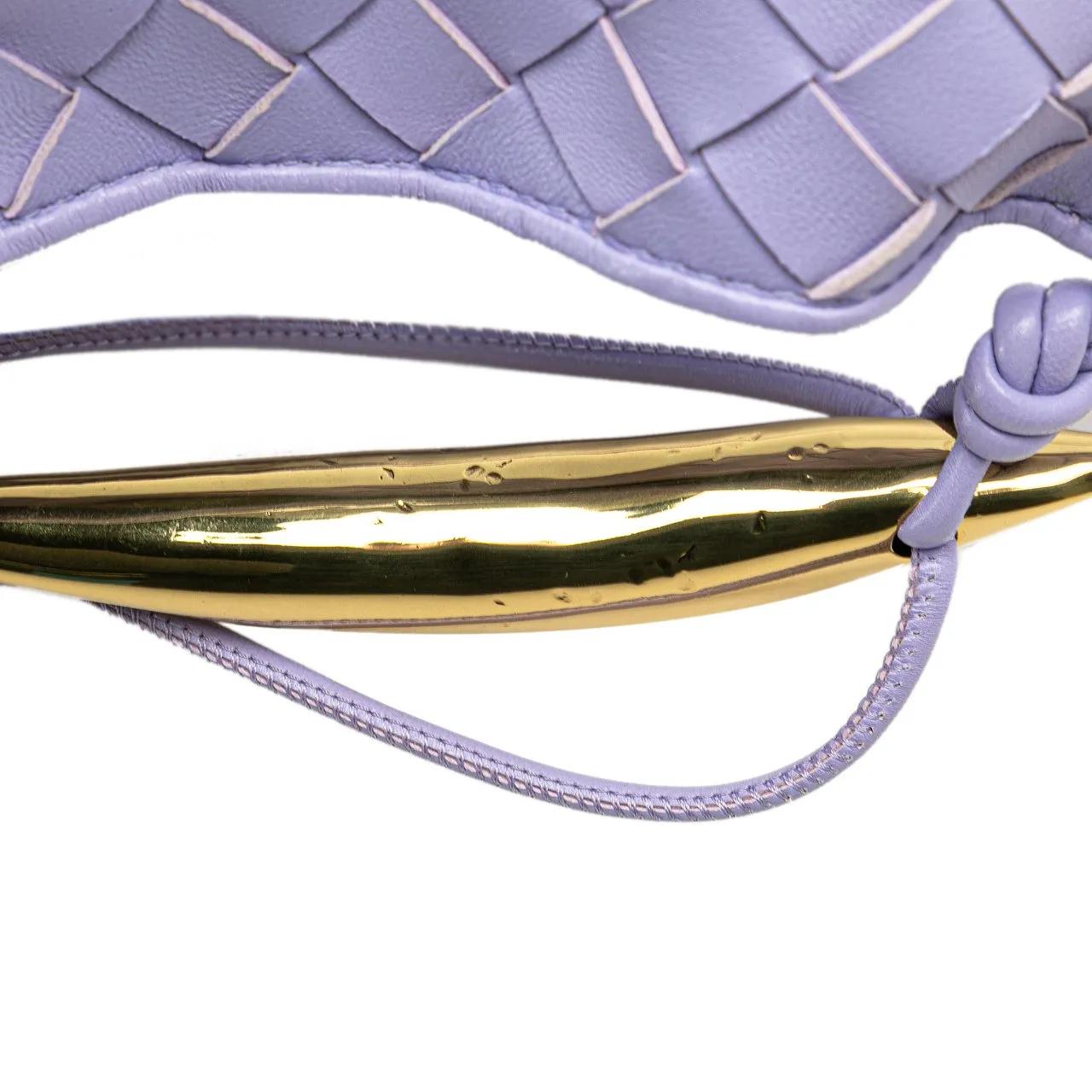 Thumbnail - Bottega Veneta Hobo Bags - 2012-2024 Baby Lambskin Intrecciato Sardine Bag - Gr. unisize - in Lila - für Damen