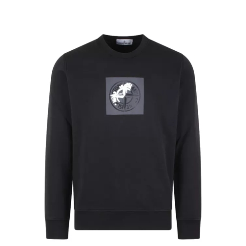 Stone Island Industrial One Print Sweatshirt Black 