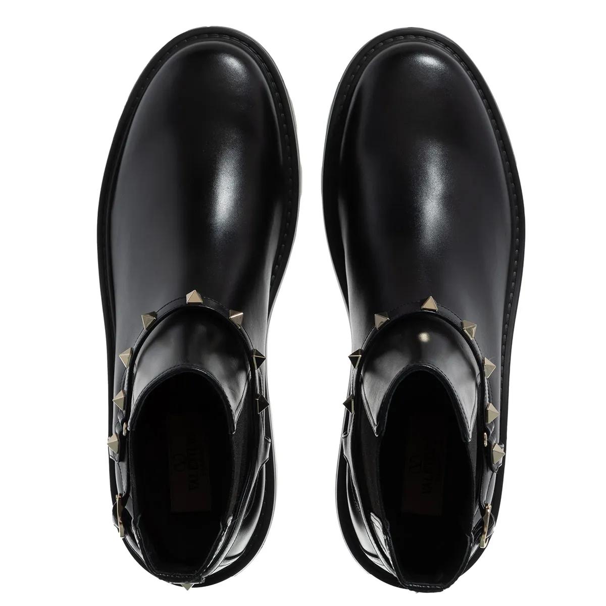 Thumbnail - Valentino Garavani Stiefel - Beatle Rockstud Boots - Gr. 41 (EU) - in Schwarz - für Damen