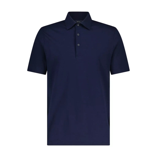 Herno  Poloshirt aus reiner Baumwolle Dunkelblau