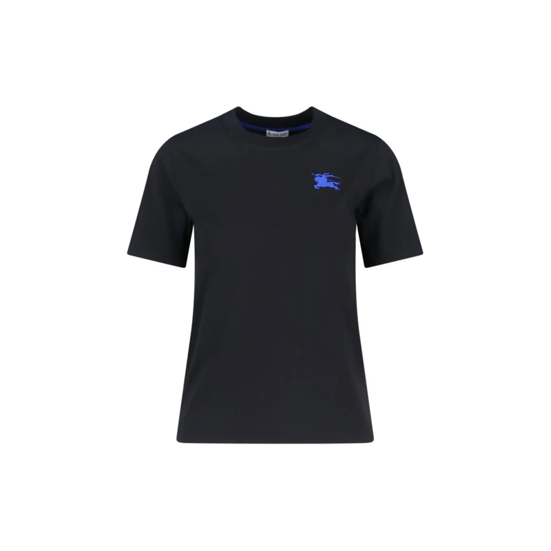 Burberry T-shirt "Edk" T-Shirt, In Black Cotton Blue